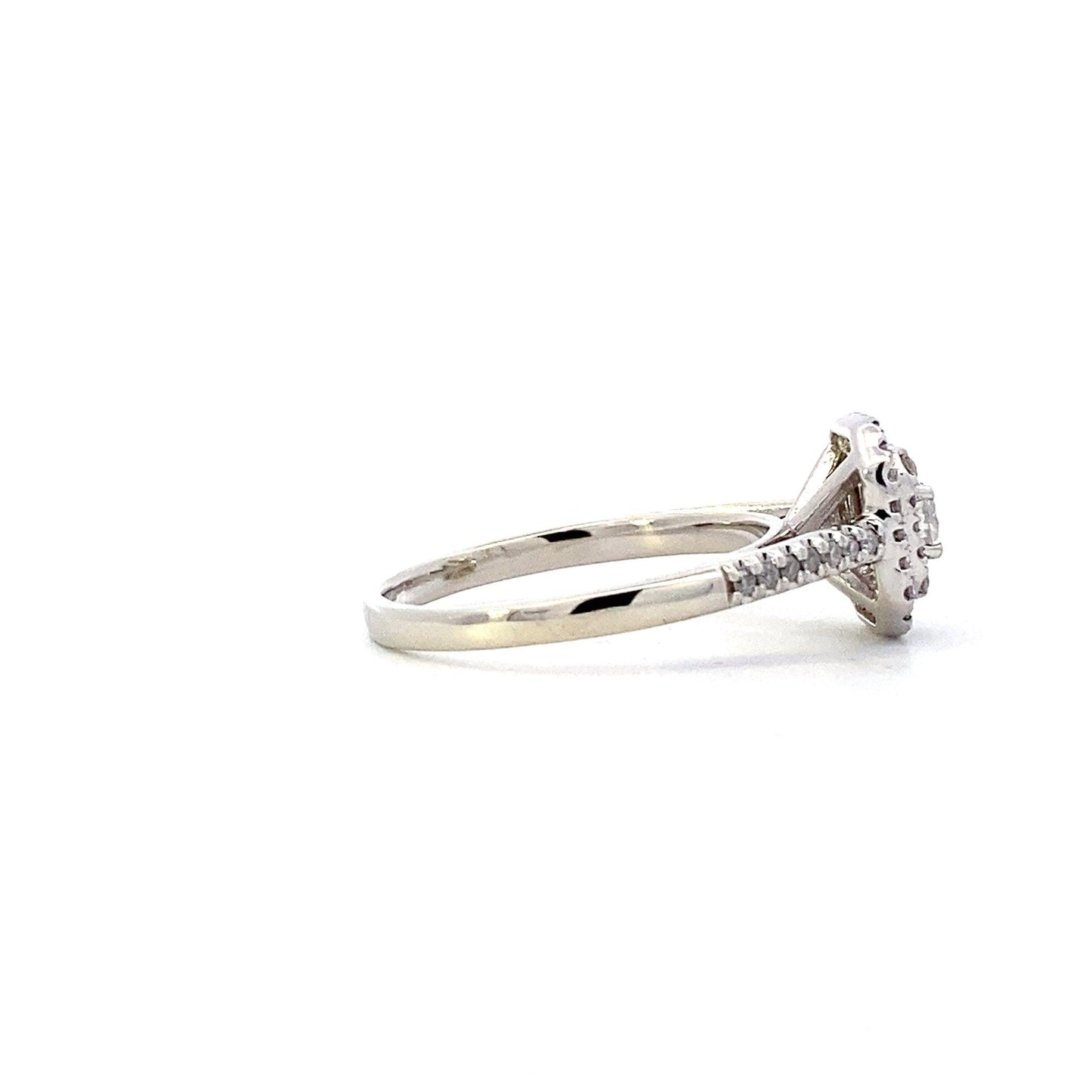 Anillo de Diamantes para Mujer en Oro Blanco de 10K - 0.40ct - ipawnishop.com