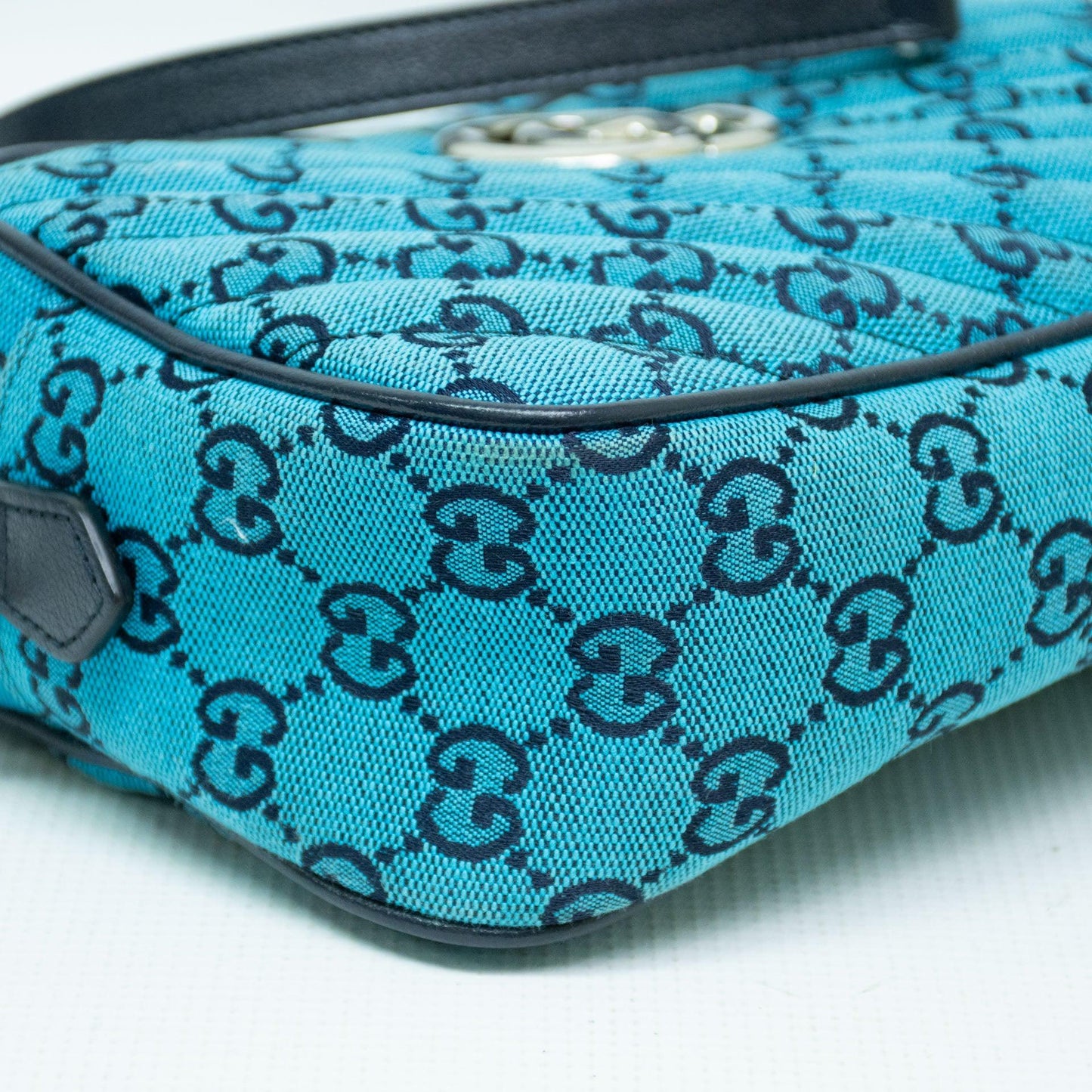 Gucci GG Marmont Bolso de hombro - Azul - 447632 - ipawnishop.com