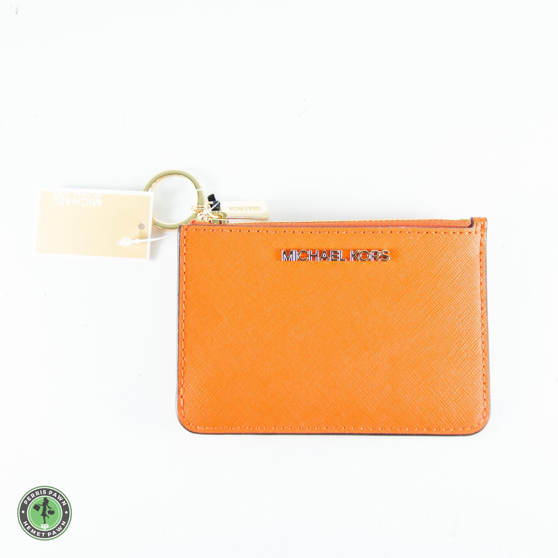 Michael Kors Coinpouch ID / Card Case Cuero Clementine - ipawnishop.com